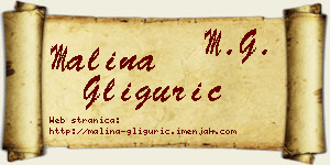 Malina Gligurić vizit kartica